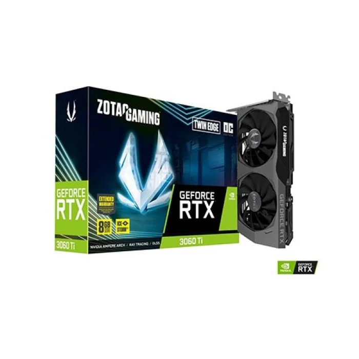 ZOTAC Gaming GeForce RTX 3060 Ti Twin Edge OC 8GB GDDR6 Graphics Card - Power Gear