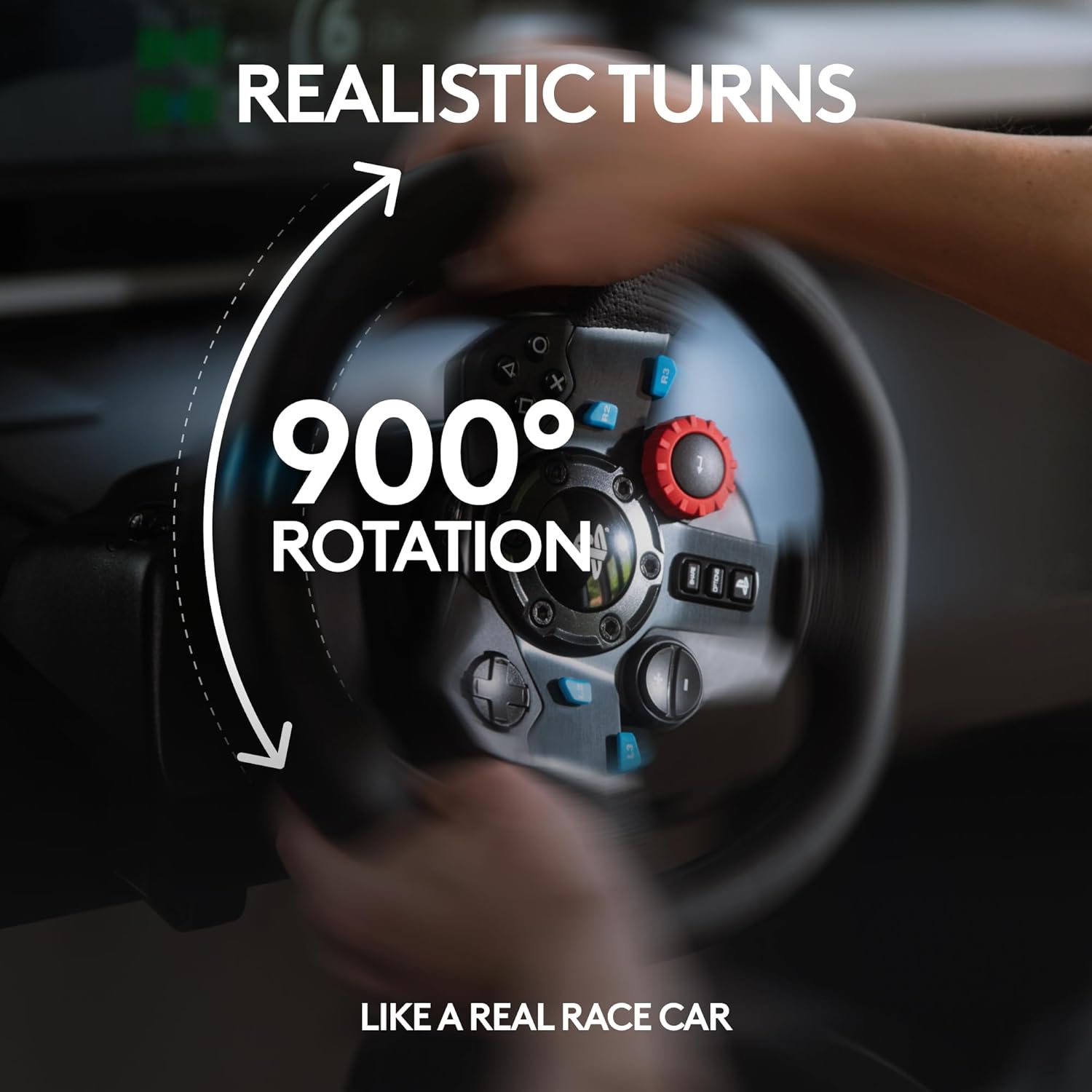 Logitech Driving Force G29 Racing Gaming Wheel - Power Gear