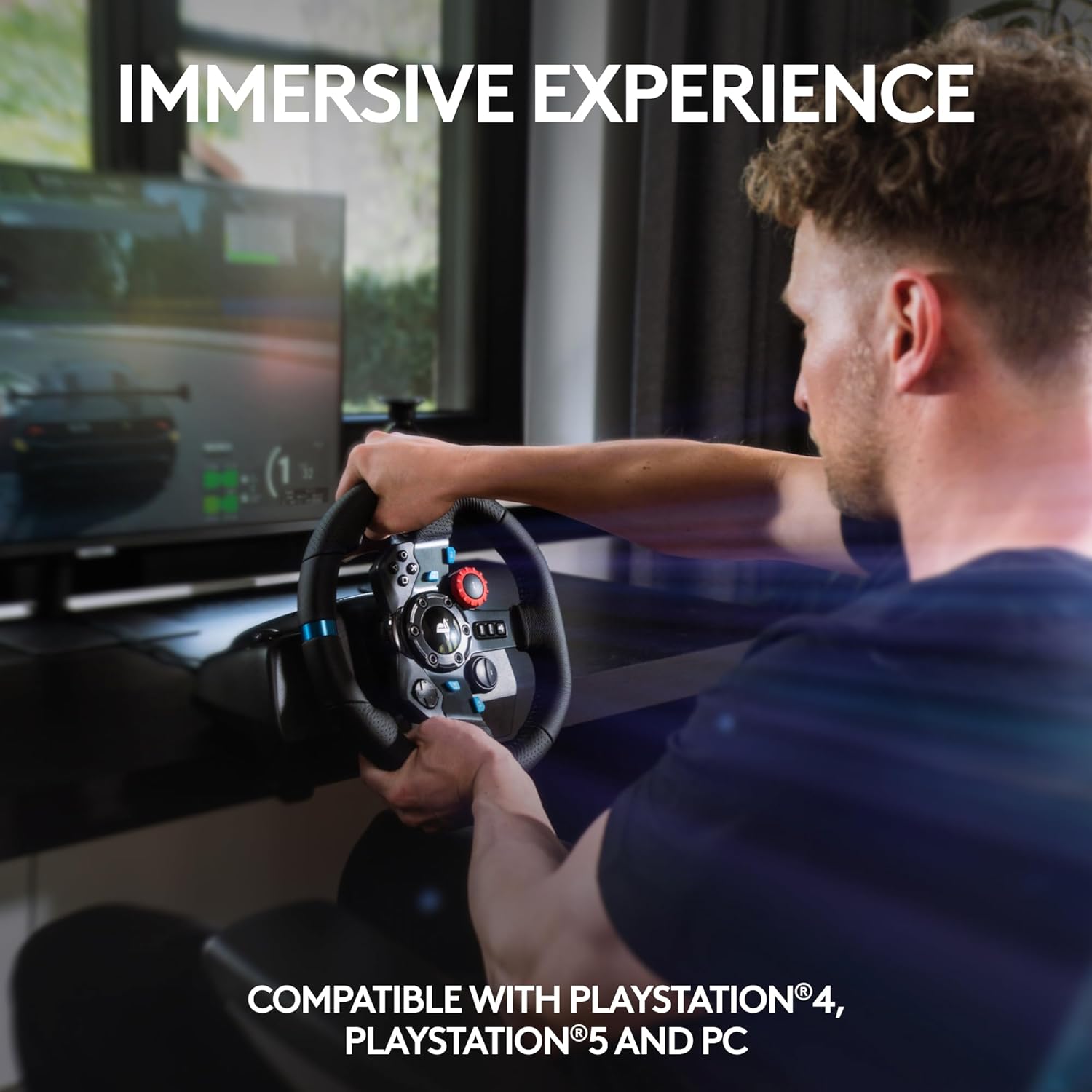 Logitech Driving Force G29 Racing Gaming Wheel - Power Gear