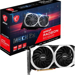 MSI Radeon RX 6600 MECH 2X 8G Graphics Card - Power Gear