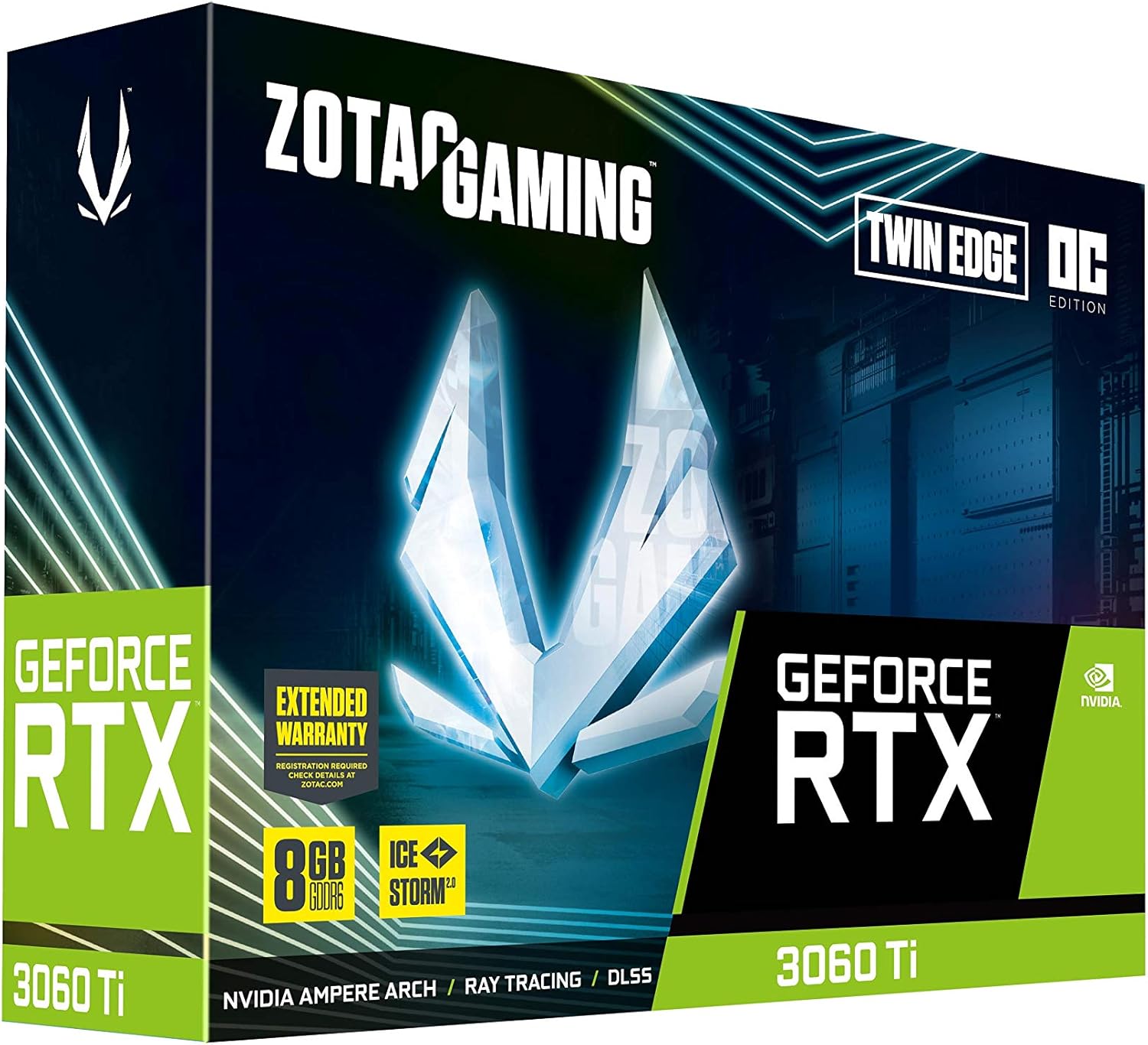 ZOTAC Gaming GeForce RTX 3060 Ti Twin Edge OC 8GB GDDR6 Graphics Card - Power Gear