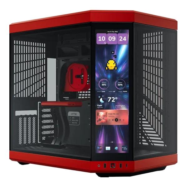 CASE HYTE Y70 TOUCH INFINITE (BLACK CHERRY) (E-ATX) - powergear