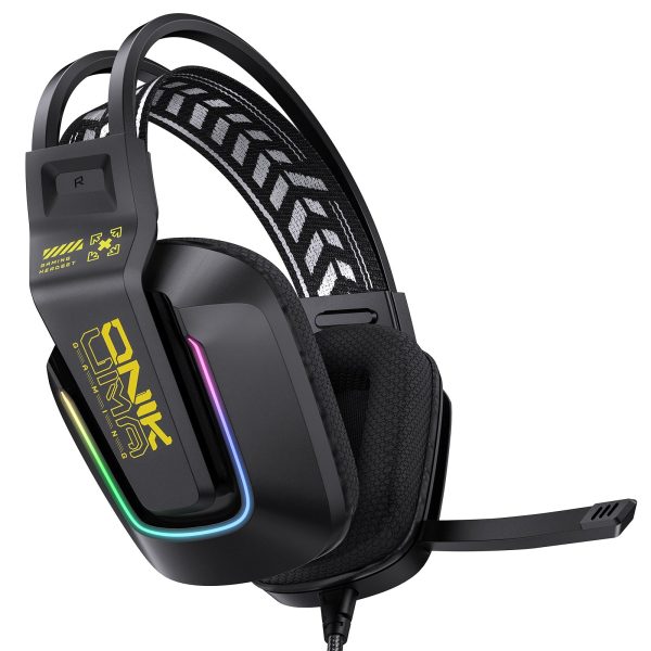 HEADSET ONIKUMA X13 GAMING RGB 3.5MM (BLACK)-powergearbd