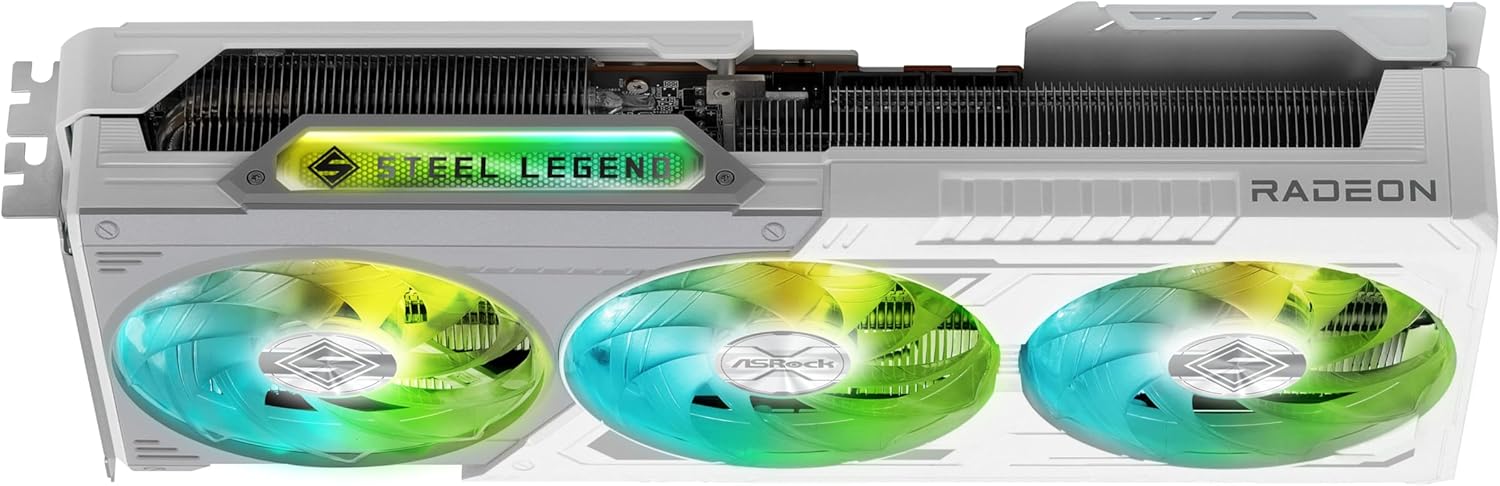 ASRock Steel Legend RX 9070 XT 16GB GDDR6 Graphics Card - Power Gear